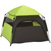Extra Large Dog Portable Camping Tent with Carrying Bag for Beach Backyard Home in Green