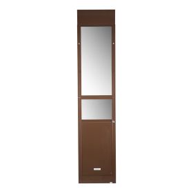 VEVOR Dog Door for Sliding Glass Door, 75 7/8 to 80 11/16 in Adjustable Height, Aluminum Alloy Frame with Rotating Hinges, Lock Design, 13 5/8 x 23 5/