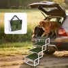 Foldable Dog Ramp for Cars, SUVs, Trucks, Portable Pet Dog Stairs for Large Dogs with Non-Slip Surface & Reinforced Design, Lightweight Yet Sturdy Sup