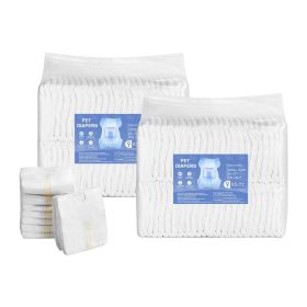 Disposable Dog Diapers, Super Absorbent Female Dog Diapers, 360° Leak-Proof Female Doggy Pet Diaper with Wetness Indicator for Heat Period, Training,