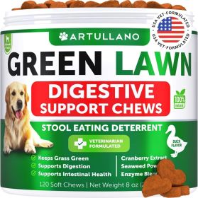 Grass Burn Spot Chews for Dogs Pee Lawn Spot Saver Caused by Dog Urine Grass Treatment Rocks Urine Neutralizer for Green Lawn Chewable Probiotics Dige
