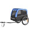 VEVOR Dog Bike Trailer, Supports up to 66 lbs, Pet Cart Bicycle Carrier for Small & Medium Dogs, Easy Folding Frame with Quick Release Wheel