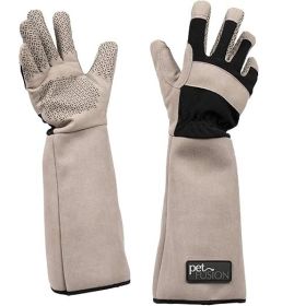 Multipurpose Pet Glove for Grooming, Trips to Vet, Handling. [Puncture & Scratch Resistant, Water Resistant]. 12 Month Warranty for Manufacturer Defec