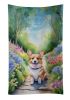 Corgi Spring Path Kitchen Towel Dish Cloths Guest Hand Towel Decorative Bathroom Towel for Face,Tea, Dishcloth, Kitchen and Bath