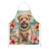 Norfolk Terrier Luau Apron Cooking Kitchen Server Baking Crafts Gardening for Adult Women Men, Unisex, Large, Multicolor