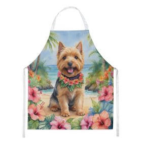 Norwich Terrier Luau Apron Cooking Kitchen Server Baking Crafts Gardening for Adult Women Men, Unisex, Large, Multicolor