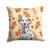 Dalmatian Heirloom Fall Throw Pillow Decorative Indoor Outdoor Accent Cushion for Couch, Bed or Patio, 14Hx14W