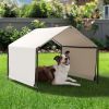 4*4*3.3FT Dog Tent for Large Creamy white