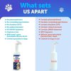 Paw Cleaner for Dogs Silicone Brush and 5fl Oz No Rinse Foaming Cleanser Fragrance Free pH Balanced Formula