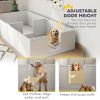 Whelping Box for Puppies and Dogs w/ Waterproof Pee Pad & Adjustable Door for Large, Medium, Small Dogs,96" x 47" x 19"