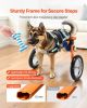 VEVOR Dog Wheelchair for Back Legs, Lightweight 2 Wheels Pet Wheelchair, Height, Width & Length Adjustable, Dog Cart with Shock-Absorbing Wheels, for