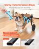 VEVOR Dog Wheelchair for Back Legs, Adjustable 2 Wheels Pet Wheelchair, Lightweight Dog Cart with Shock-Absorbing Wheels, Mobility Support Wheel Chair