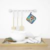 Alaskan Malamute Hippie Dawg Pair of Pot Holders Kitchen Heat Resistant Pot Holders Sets Oven Hot Pads for Cooking Baking BBQ, 7 1/2 x 7 1/2