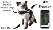 Mini Pet Tracking Collar Wireless Surveillance Security for Cats Dogs Size:XS