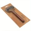 Double Sided Pet Grooming Brush - Efficient Shedding and Dematting Tool with Slicker Brush, Stainless Steel Pins, and Dematting Comb - Ergonomic Woode