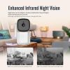 Smart Home Security Camera, WiFi Connectivity, Color Night Vision, Indoor/Outdoor Use, Motion Tracking, White