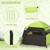 Pop Up Dog Tent for Extra Large and Large Dogs, Portable Pet Camping Tent with Carrying Bag for Beach, Backyard, Home, Green