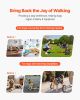 VEVOR Dog Wheelchair for Back Legs, Lightweight 2 Wheels Pet Wheelchair, Height, Width & Length Adjustable, Dog Cart with Shock-Absorbing Wheels, for