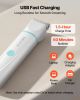 VEVOR Dog Clippers for Grooming, 4 in 1 Dog Grooming Kit, Low Noise, Rechargeable Pet Shaver with 6 Combs & 4 Detachable Blades, Waterproof Cordless P