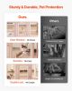 Dog Whelping Box with Window Transparent Playpen for Medium Dog 60x39x23 in