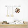 Boxer Hippie Dawg Pair of Pot Holders Kitchen Heat Resistant Pot Holders Sets Oven Hot Pads for Cooking Baking BBQ, 7 1/2 x 7 1/2