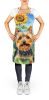Silky Terrier in Sunflowers Apron Cooking Kitchen Server Baking Crafts Gardening for Adult Women Men, Unisex, Large, Multicolor