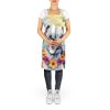 White Boxer Luau Apron Cooking Kitchen Server Baking Crafts Gardening for Adult Women Men, Unisex, Large, Multicolor