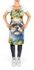 Shih Tzu in Sunflowers Apron Cooking Kitchen Server Baking Crafts Gardening for Adult Women Men, Unisex, Large, Multicolor