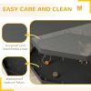 8 Panels Foldable Dog Playpen with Bottom Pad & Top Cover, 24" High