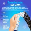 Paw Cleaner for Dogs Silicone Brush and 5fl Oz No Rinse Foaming Cleanser Fragrance Free pH Balanced Formula