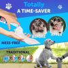 Paw Cleaner for Dogs Silicone Brush and 5fl Oz No Rinse Foaming Cleanser Fragrance Free pH Balanced Formula