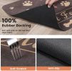 Pet Feeding Mat-Absorbent Pet Placemat for Food and Water Bowl, with Waterproof Rubber Backing, Quick Dry Water Dispenser Mat for Dog and Cat