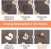 Pet Feeding Mat-Absorbent Pet Placemat for Food and Water Bowl, with Waterproof Rubber Backing, Quick Dry Water Dispenser Mat for Dog and Cat