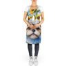Shih Tzu in Sunflowers Apron Cooking Kitchen Server Baking Crafts Gardening for Adult Women Men, Unisex, Large, Multicolor