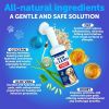 Paw Cleaner for Dogs Silicone Brush and 5fl Oz No Rinse Foaming Cleanser Fragrance Free pH Balanced Formula