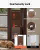 VEVOR Dog Door for Sliding Glass Door, 75 7/8 to 80 11/16 in Adjustable Height, Aluminum Alloy Frame with Rotating Hinges, Lock Design, 13 5/8 x 23 5/