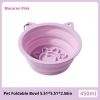 3-in-1 Pet Travel Collapsible Bowl Foldable Slow-Feeder With Strong Suction Cups  Portable Silicone Dog Bowl with Hook for Hanging on Collar/Backpack